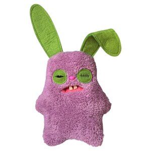 RARE Fuggler Rabid Rabbit Ugly Monster LIMITED EDITION‎ Purple Lilac Plush Toy